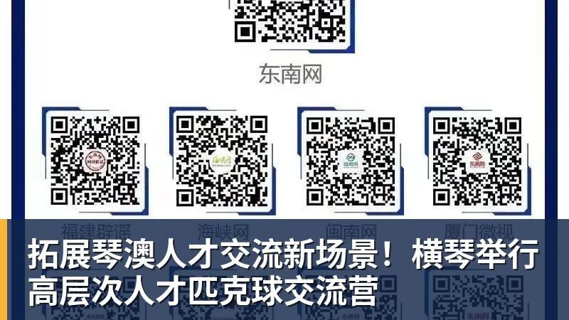 拓展琴澳人才交流新场景！横琴举行高层次人才匹克球交流营